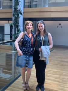 Karen Reitan with a coworker at the Council of Europe